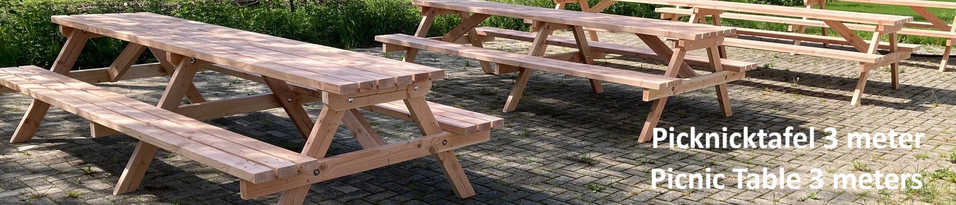 Picknicktafel 3 meter