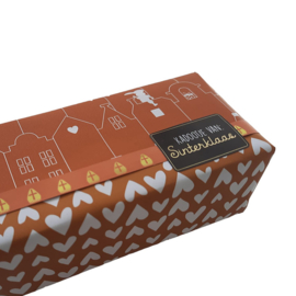 Cadeaupapier - Paardenvoetjes camel