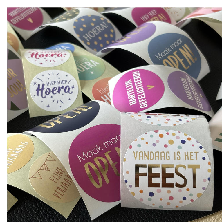 Stickerset Verjaardag - 50 stuks