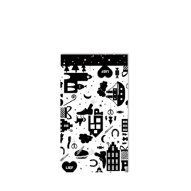 Cadeauzakjes (5x) - Pietenhuisjes zwart