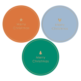 Stickers (10x) - Merry Christmas star