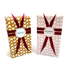 Cadeaupapier 30cm - Solo hearts rose