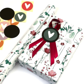 Cadeaupapier 30cm - Poppy wildflowers