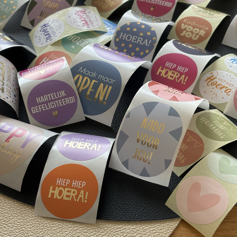 Stickerset Verjaardag - 50 stuks