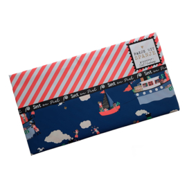 Cadeaupapier - Pakjesboot strepen