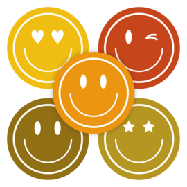 Stickers (10x) - Autumn smileys