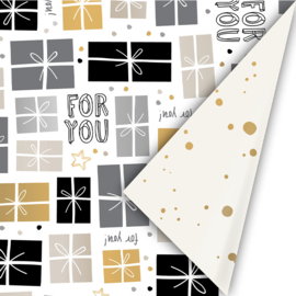 Cadeaupapier 50cm - Happy wrapping chique