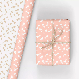 Cadeaupapier 30cm - Neon hearts
