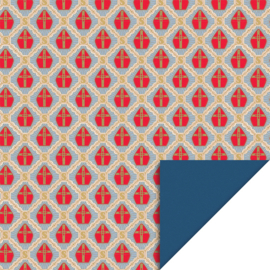 Cadeaupapier - Mijter blue