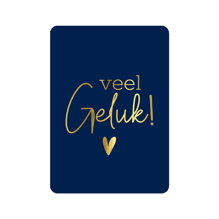 Wenskaart - Veel geluk!