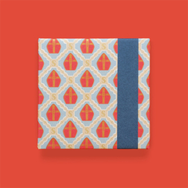 Cadeaupapier - Mijter blue
