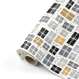 Cadeaupapier 50cm - Happy wrapping chique