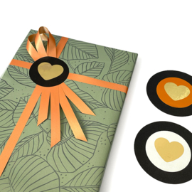 Cadeaupapier 30cm  - Green leaves