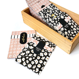 Cadeauzakjes (5x) - Millefleurs zwart