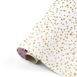 Cadeaupapier - Golden spots lila