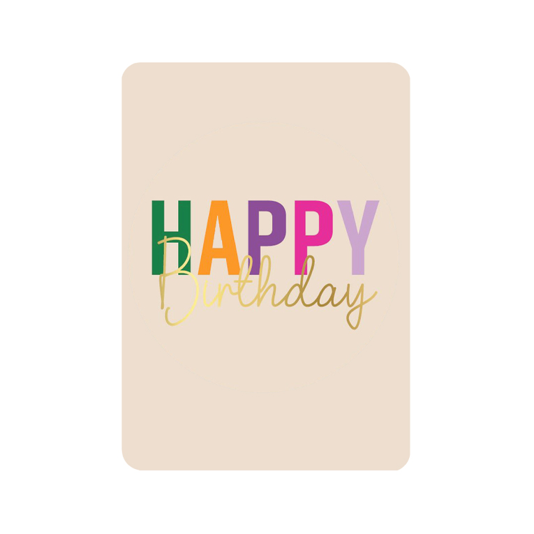 Wenskaart - Happy Birthday
