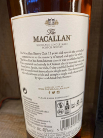 The Macallan 12y Sherry Oak Cask