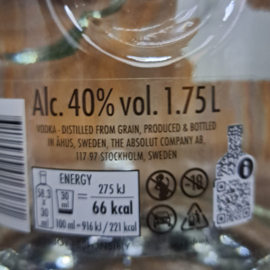 Absolut Vodka 1,75 Liter