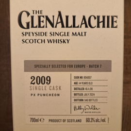 The Glenallachie SC 2009 (July 2024) 14y Px Puncheon