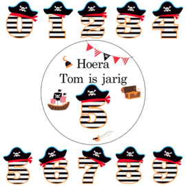 Traktatie stickers | piraten