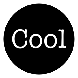 Strijkapplicatie |  rondje | Cool