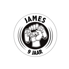 Traktatie stickers | gaming