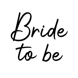 Strijkapplicatie bruiloft  | Bride to be