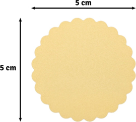 label rond 5 cm   | 5 stuks