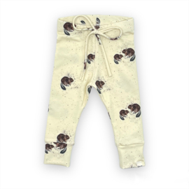 Broekje skinny  | bevers met strik