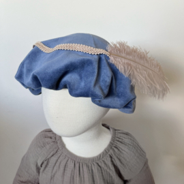 Pietenmuts met naam |  jeansblauw