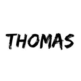 Naam sticker | Thomas