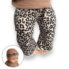 poppen flared + haarbandje  |  panter