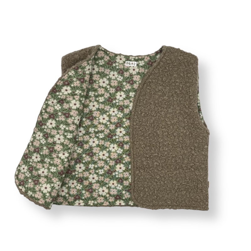 Gilet | Teddy, bloemen print