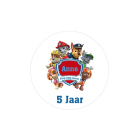 Traktatie stickers | Paw patrol