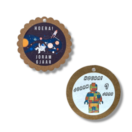 label rond 5 cm   | 5 stuks