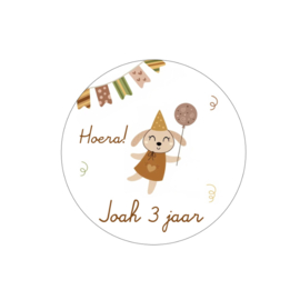 Traktatie stickers | lief hondje