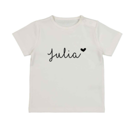 Naam Strijkapplicatie | Julia + hartje