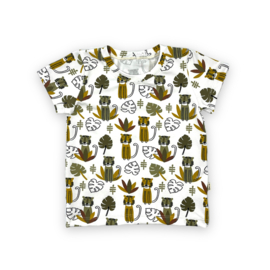 Shirt korte mouw |  off white Lion jungle