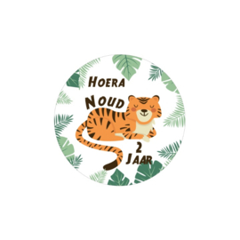 Traktatie stickers | Tijger