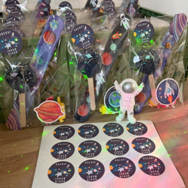 Traktatie stickers | space 2