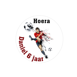 Traktatie stickers | voetballer