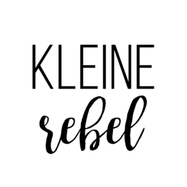 Strijkapplicatie |  kleine rebel geschreven