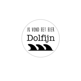 Traktatie stickers | dolfijn