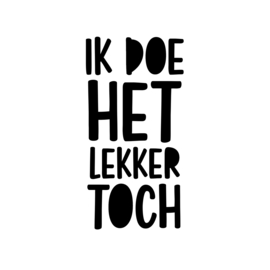 Strijkapplicatie |  ik doe het lekker toch