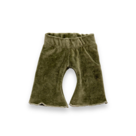 poppen setje | velours groen eucalyptus