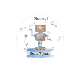Traktatie stickers | Robot