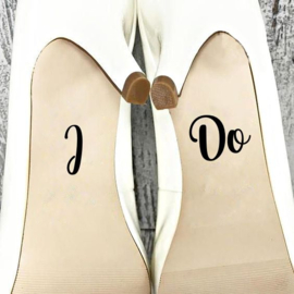 Sticker bruiloft | schoen sticker  I do