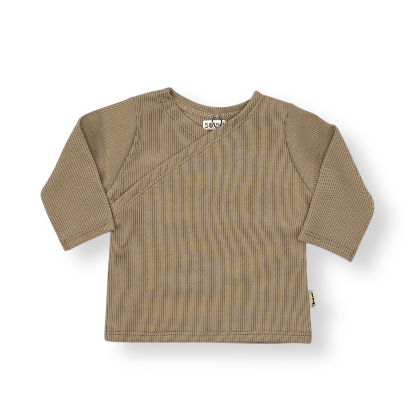 Overslag shirt | licht beige