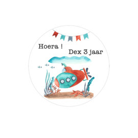 Traktatie stickers | Onderzeeër