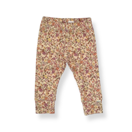 broekje / legging |  trendy bloem oud lila/geel